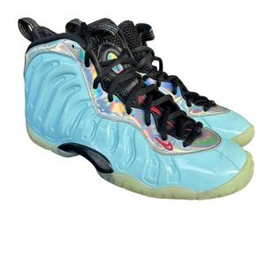 Nike Little Posite One Teal Black Youth Sneaker Shoes DH6490-400 Size 6.5Y